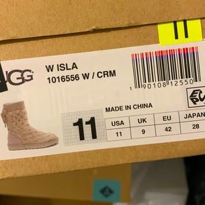 UGG SWEATER BOOTS-ISLA light pink cream